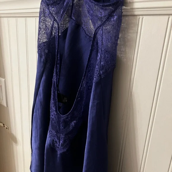 Y2K Rare Victoria's Secret Small Lace Purple/Blue Lace Babydoll Lingerie - Picture 5 of 5